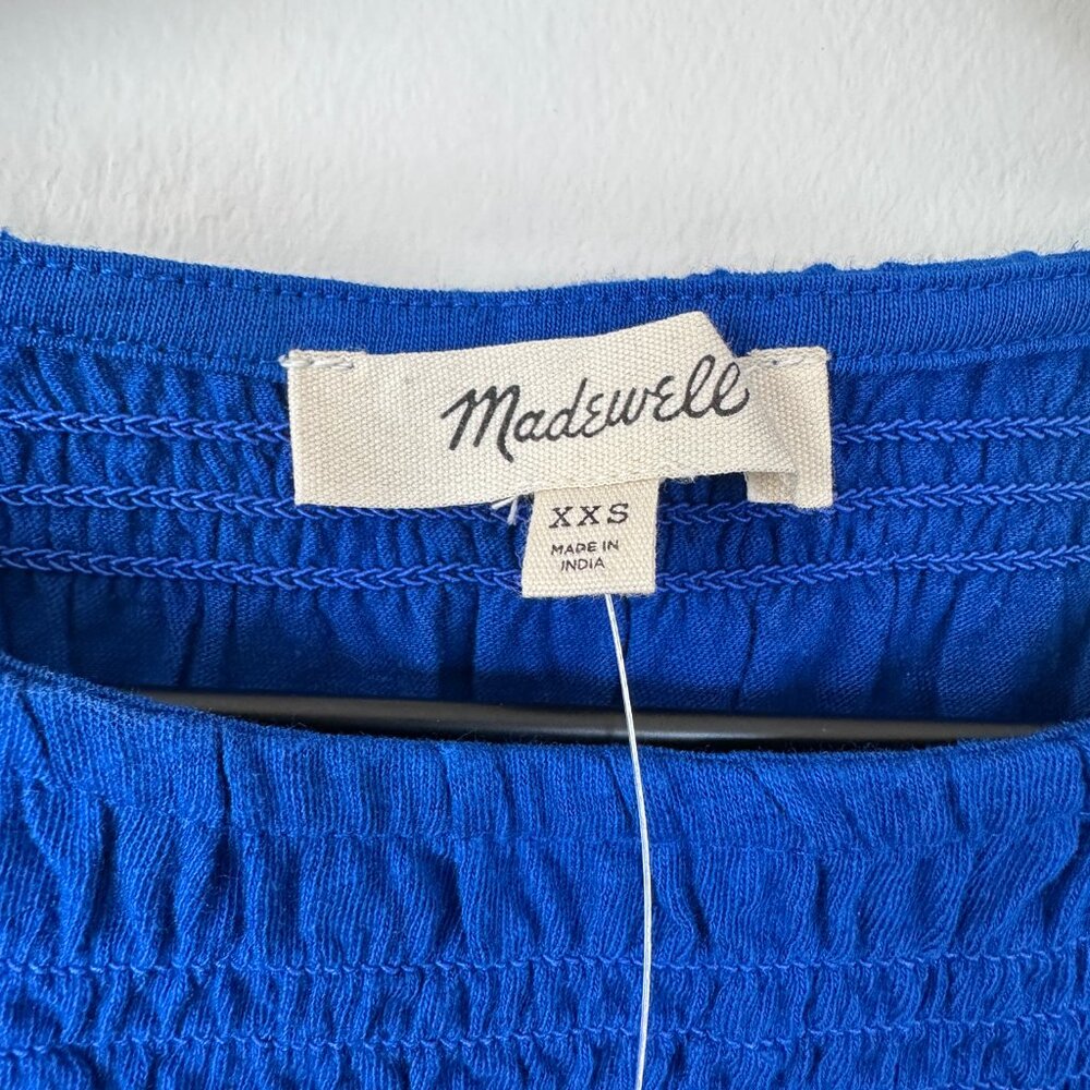 Madewell Smocked Boatneck Tank size XXS NWT - Picture 3 of 6